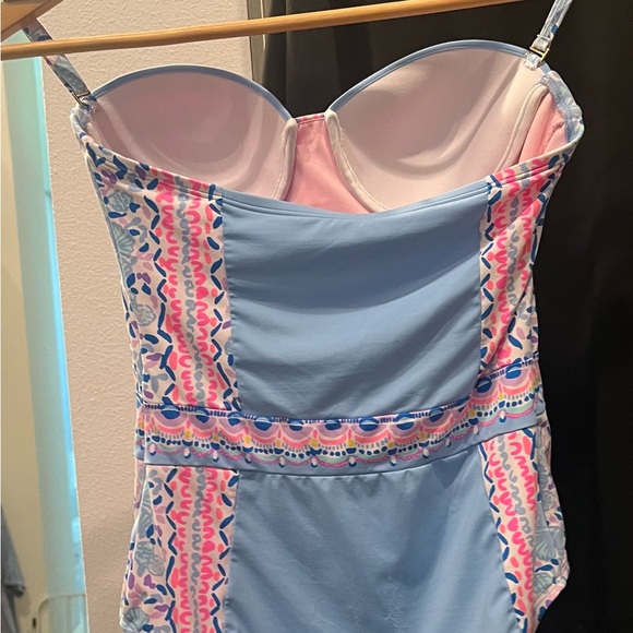 Lilly Pulitzer Blue and Pink Swimsuit - Picture 5 of 5